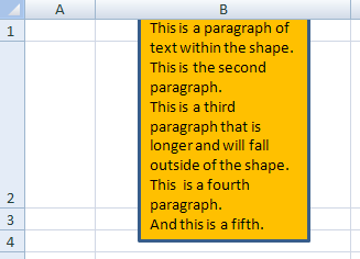 Shape with text - text scaling